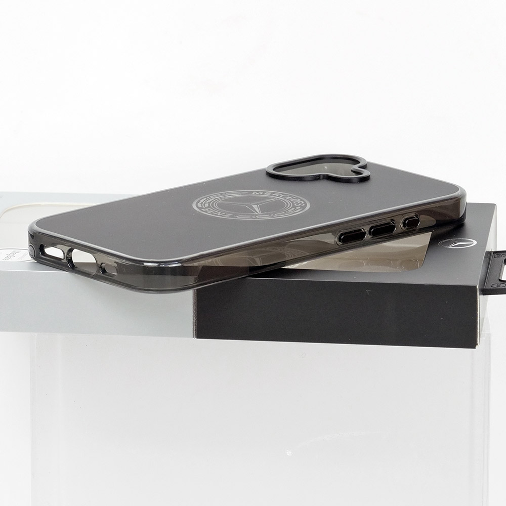 メルセデスベンツ iPhone 17 IML バックカバー ビンテージロゴ ブラック マグセーフ対応 MEHMP17S25HTVILK