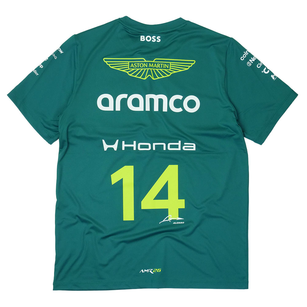アストンマーティン アラムコ F1 チーム F.アロンソ ドライバーTシャツ 2026 グリーン 713890-01