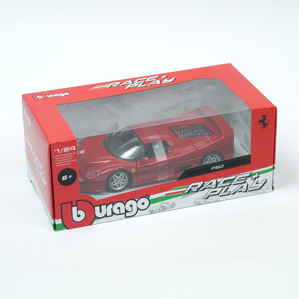 Bburago 1/24スケール フェラーリ F50 クローズド レッド 18-26010R1