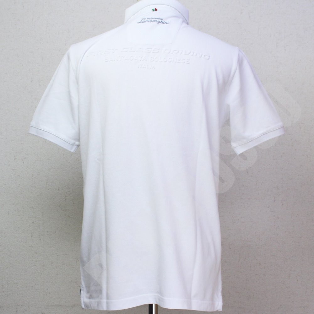 ランボルギーニ メンズ ファーストクラス ドライビング ポロ ホワイト 9011551CCW017 
