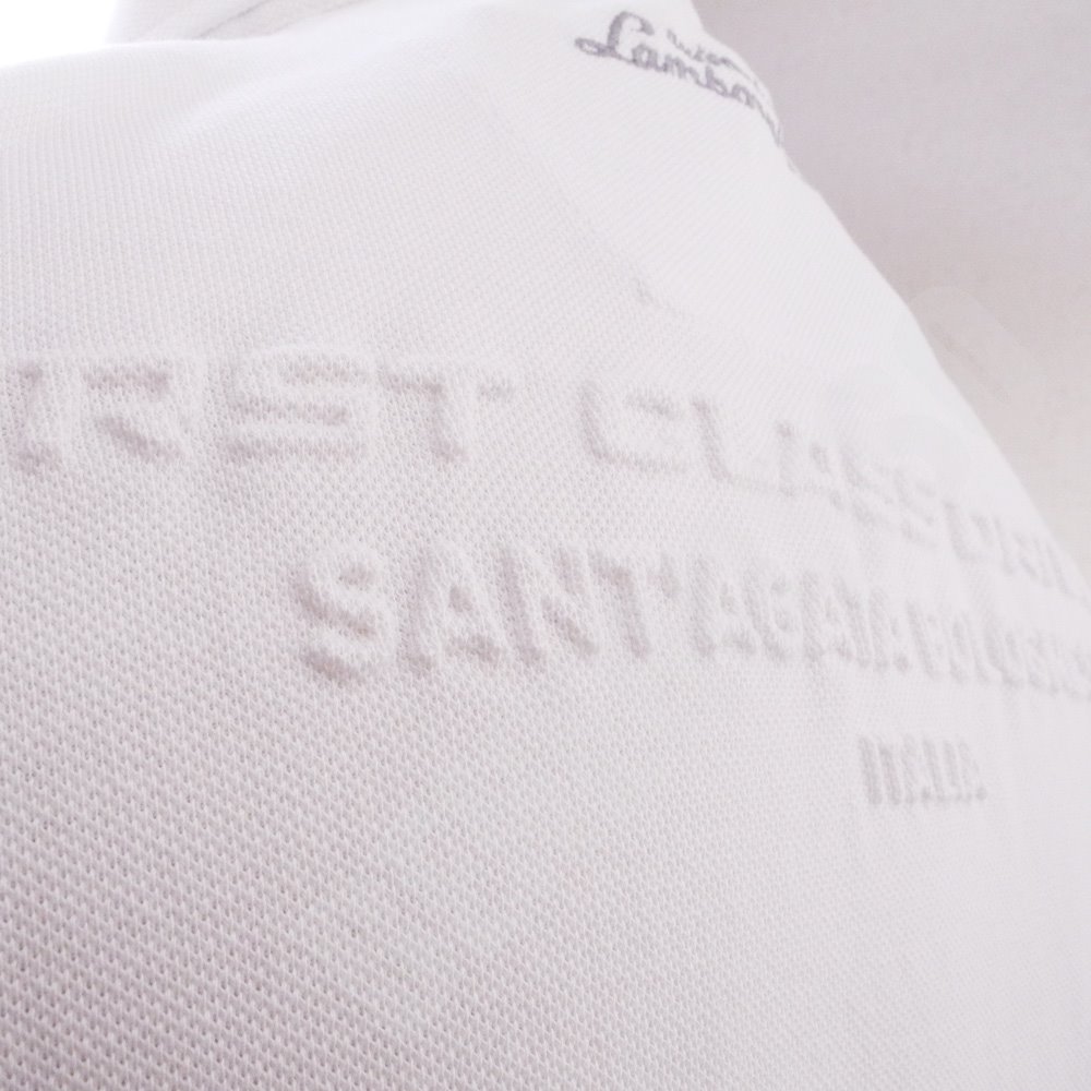 ランボルギーニ メンズ ファーストクラス ドライビング ポロ ホワイト 9011551CCW017 