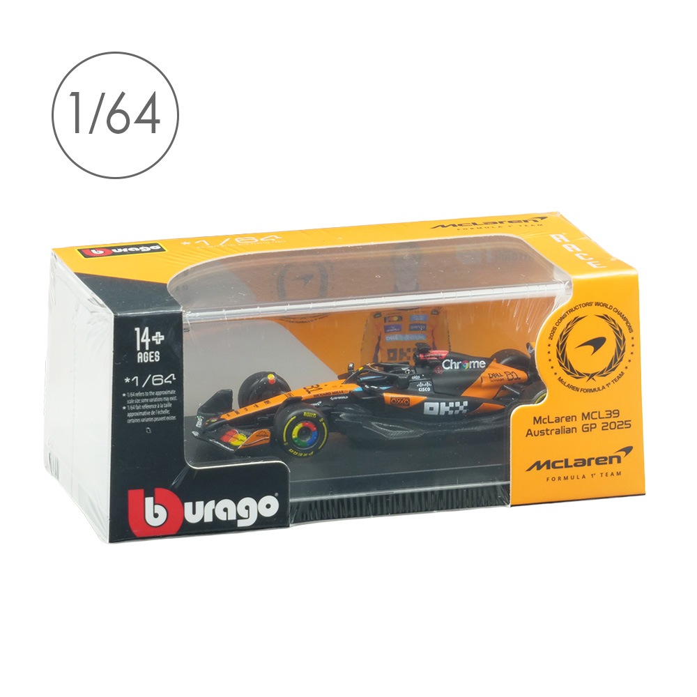 Bburago 1/64スケール マクラーレン F1チーム MCL39 2025