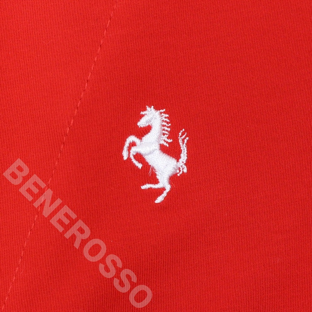 フェラーリ ベビー ロングスリーブ ポロ 12ケ月 レッド