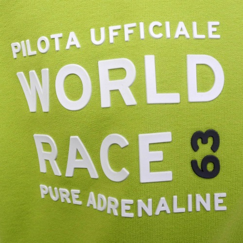 ランボルギーニ メンズ ジップアップ ワールドレース スウェット ジャケット ライムグリーン 9010111CCG087