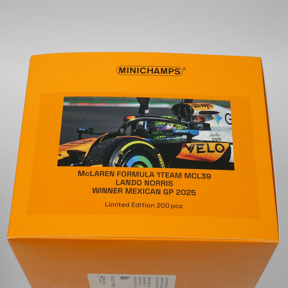 MINICHAMPS 1/18スケール マクラーレン F1 Team MCL39 L.ノリス メキシコGP 2025 Winner 537253704