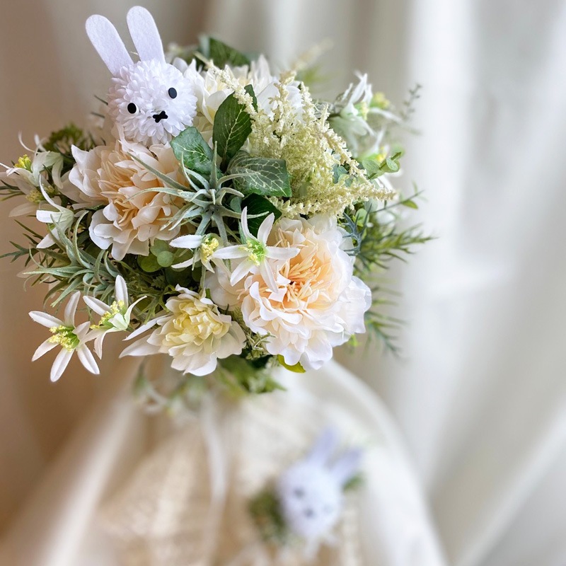 フラワーミッフィー ウェディングブーケ ブートニアセット 季節のおすすめ ウェディング ミッフィーのお花屋さん Flower Miffy フラワーミッフィー ウェディングブーケ ブートニアセット 季節のおすすめ ウェディング ミッフィーのお花屋さん Flower Miffy