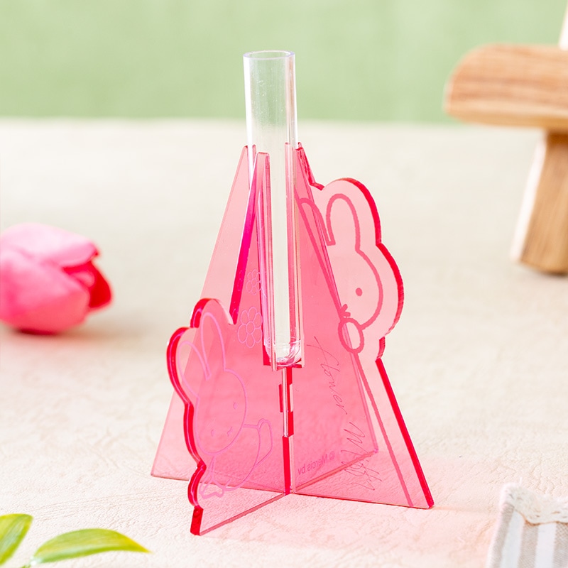 Flower Miffy アクリル一輪挿しKleur PINK