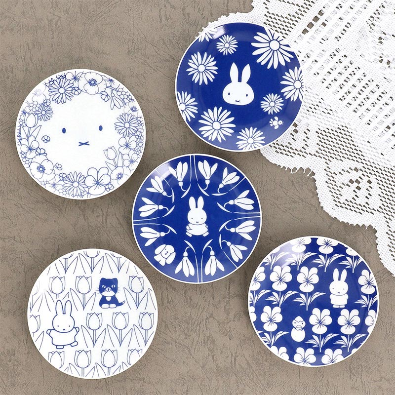 Flower Miffy 四季豆皿 5枚セット