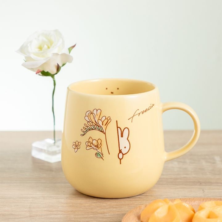 Flower Miffy バースデーフラワーマグカップ フリージア アートフラワーセット