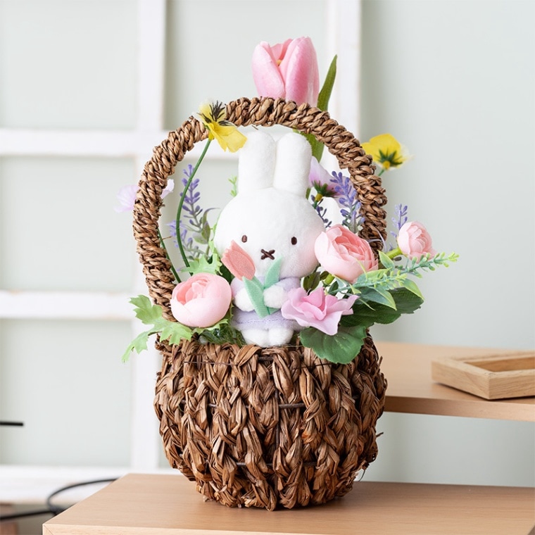 フラワーミッフィー ノベルティ付き ちょっこりサンキューマスコット チューリップ Flower Miffy アートフラワーアレンジ ちょっこりサンキュー