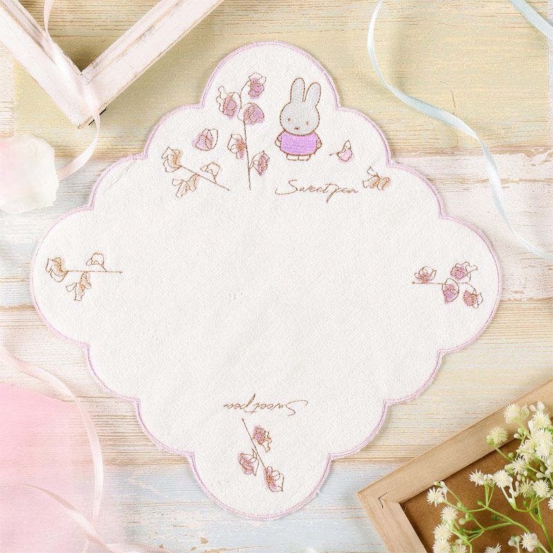 Flower Miffy バースデーフラワーミニタオル スイートピー アートフラワーセット