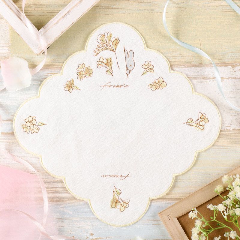 Flower Miffy バースデーフラワーミニタオル フリージア アートフラワーセット