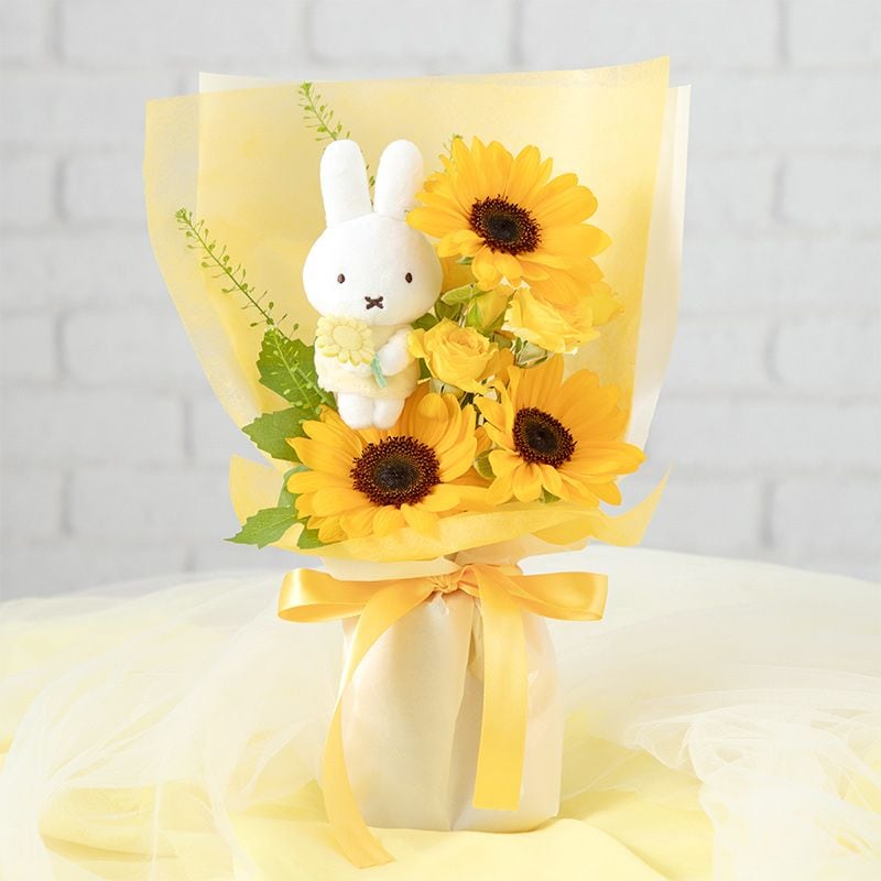 ミッフィーと花　ぬいぐるみ2L グッズ商品,ぬいぐるみ | ミッフィーのお花屋さん Flower Miffy