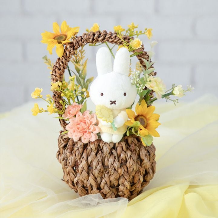 フラワーミッフィー　フラワーアレンジメント　福袋　ブルー　アートフラワー 7月19日(土)10時発売開始※Flower Miffy アートフラワーアレンジ