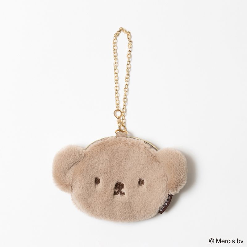 BRUNA FACE FUR ミニミニポーチ ブラウン