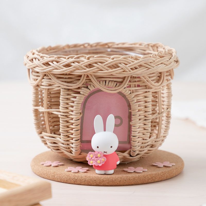Flower Miffy おかえりお家ラタンバスケット