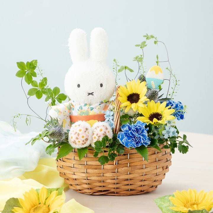 フラワーミッフィー限定・お花の掛け時計 フラワーミッフィー限定・お花の掛け時計