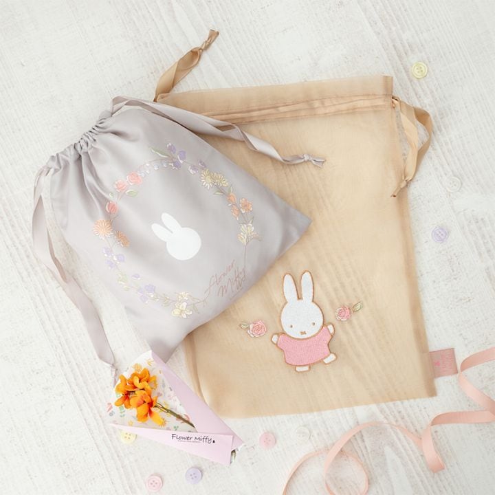 Flower Miffy バースデーフラワー 巾着セット＆アートフラワー