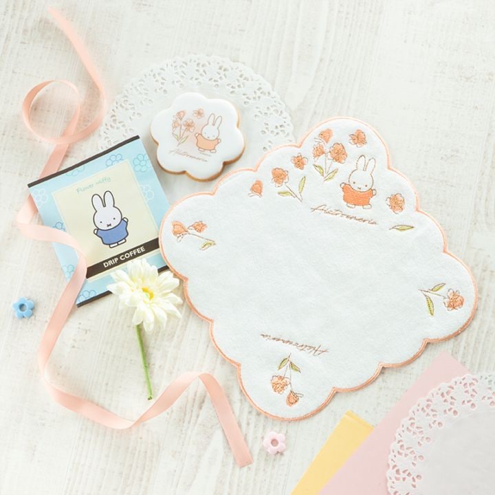 フラワーミッフィー ミニタオル 18枚セット 人気絵本ミッフィーのお花屋さん「フラワーミッフィー」にて
