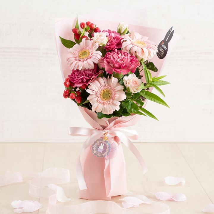 【直送商品A】Flower Miffy チャーム付きフラワーブーケ