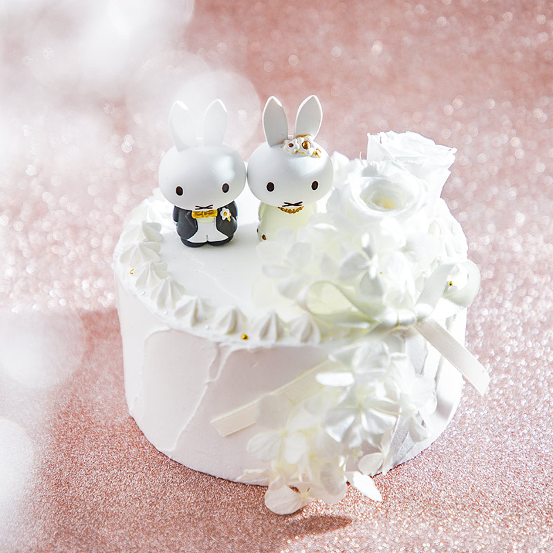 Flower Miffy  ハッピーウェディングケーキアレンジ