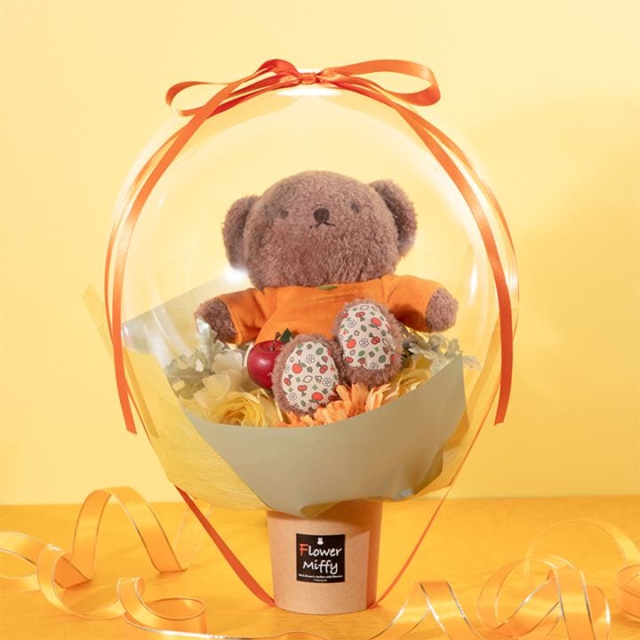 【直送商品H】Flower Miffy バルーンアレンジ ほわほわぬいぐるみ ボリス