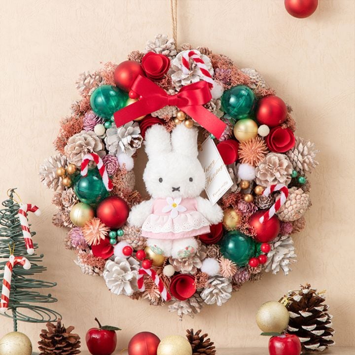 Flower Miffy クリスマスミドルリース ほわほわミッフィー [ネットショップ限定]