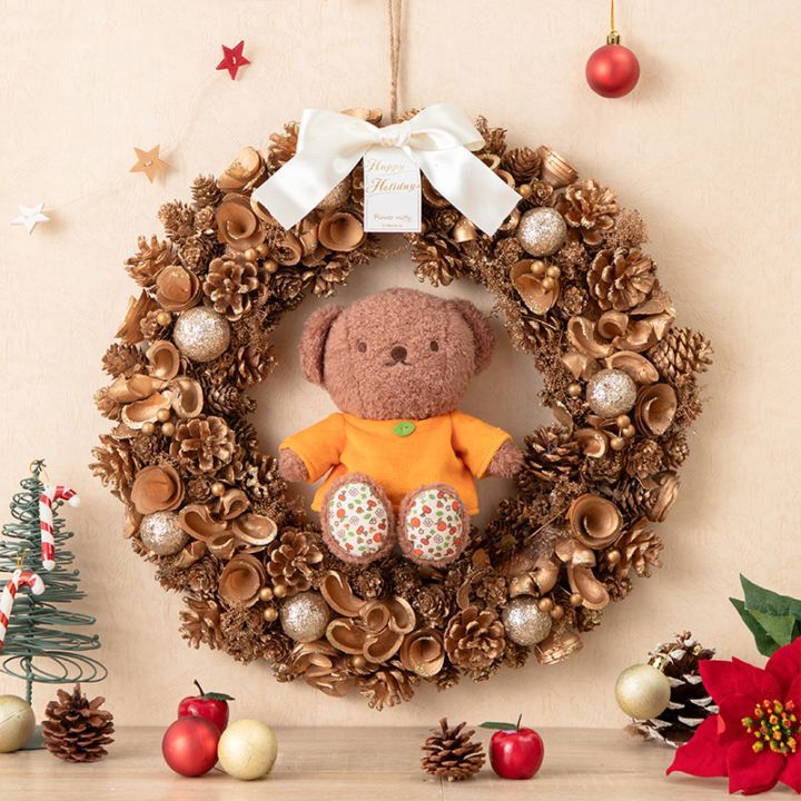 【予約商品：クリスマス】Flower Miffy クリスマススペシャルリース ほわほわボリス ゴールド [ネットショップ限定]※11月上旬お届け※