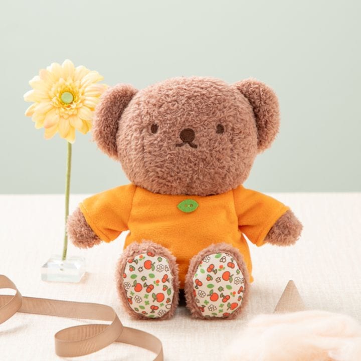 Flower Miffy着せかえ ほわもこケープ コットンツリーピンク&パープル Flower Miffy 着せかえお洋服ほわもこケープ コットンツリー