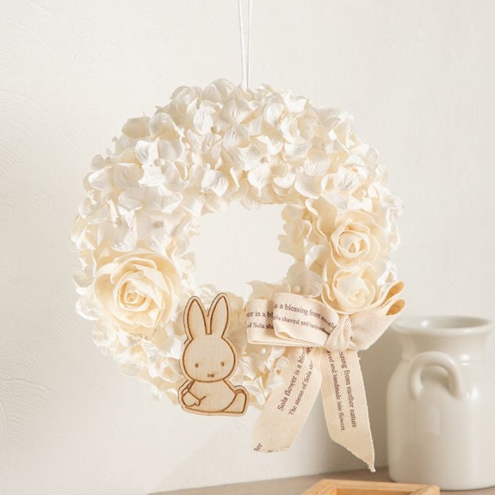 Flower Miffy ソラフラワーリース おすわりミッフィー