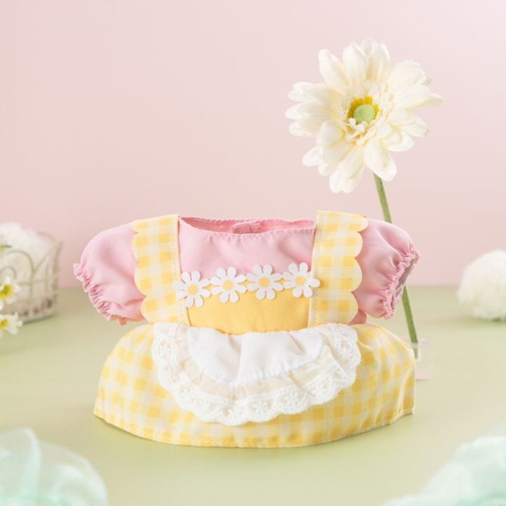 Flower Miffy 着せかえお洋服 カモミールエプロンドレス イエロー アートフラワーセット