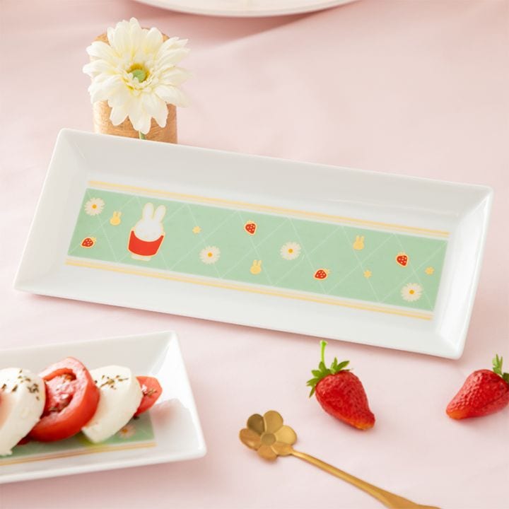 Flower Miffy スクエアプレート ストロベリーパーティー アートフラワーセット