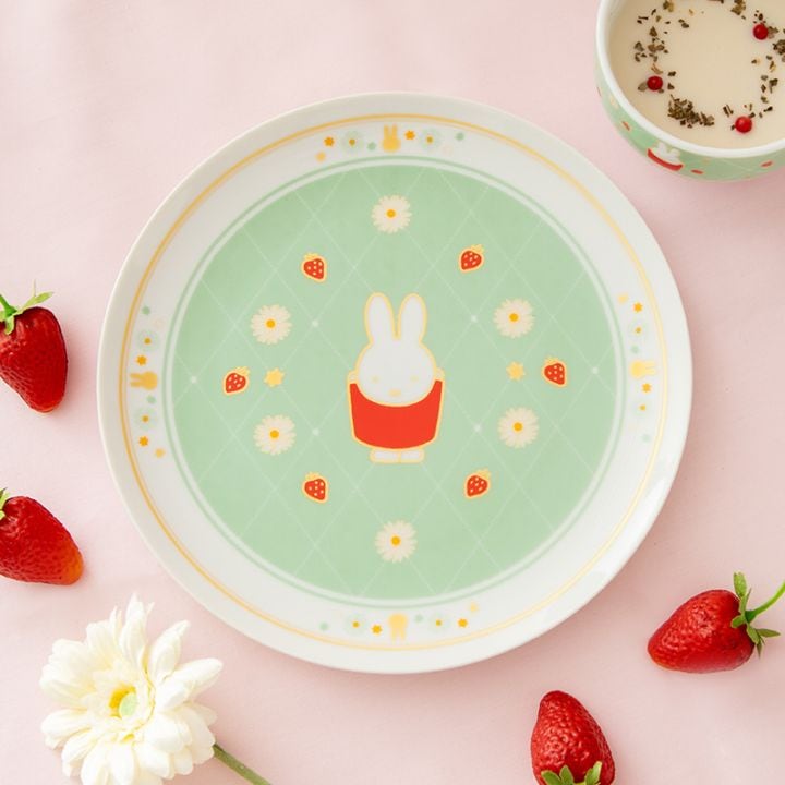 Flower Miffy ラウンドプレート ストロベリーパーティー アートフラワーセット