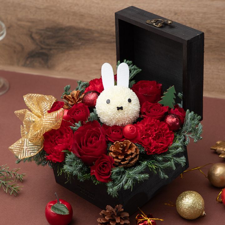 Flower Miffy クリスマスリース ミッフィーマム レッド | 季節の