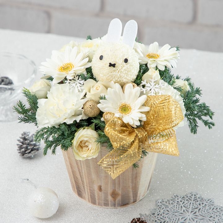 Flower Miffy クリスマスリース ミッフィーマム イエロー | 季節の