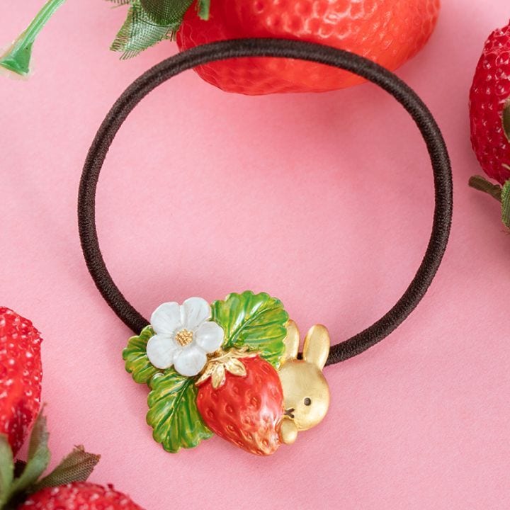 Flower Miffy パルナートポックコラボ いちご ヘアゴム (ボックス入り