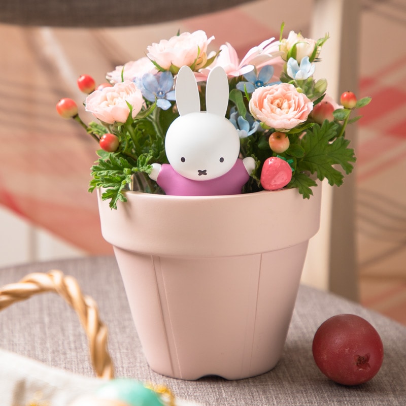 直送商品A】ミニタオル/チャームが選べる フラワーブーケ ピンク