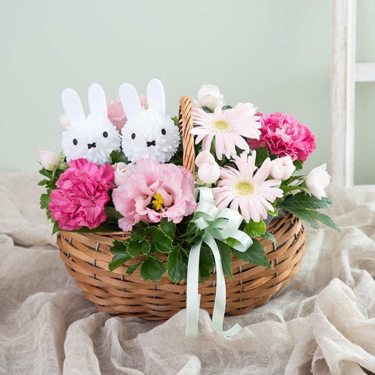 【直送商品A】ミッフィーのお花摘み ピンク