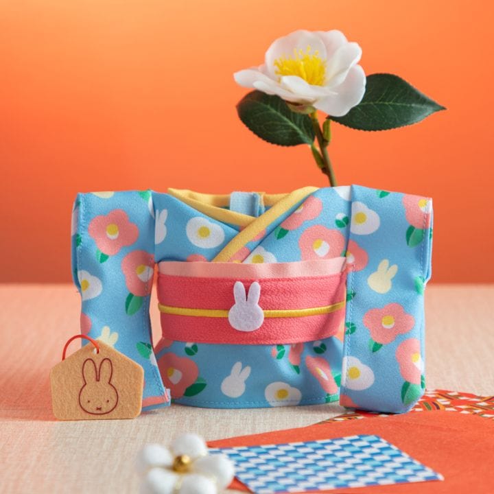 Flower Miffy 着せかえお洋服ほわもこケープ コットンツリーピンク