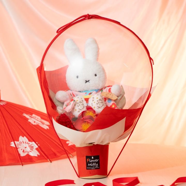 【直送商品H】Flower Miffy バルーンアレンジ ハレの日