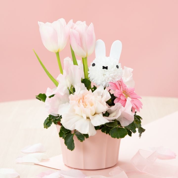 Flower Miffy 着せかえほわほわぬいぐるみ ボリス フェイクグリーン