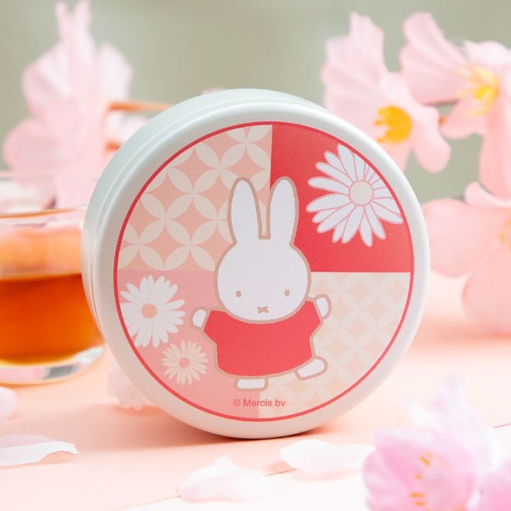 Flower Miffy お茶缶ほうじ茶 七宝 アートフラワーセット[軽]