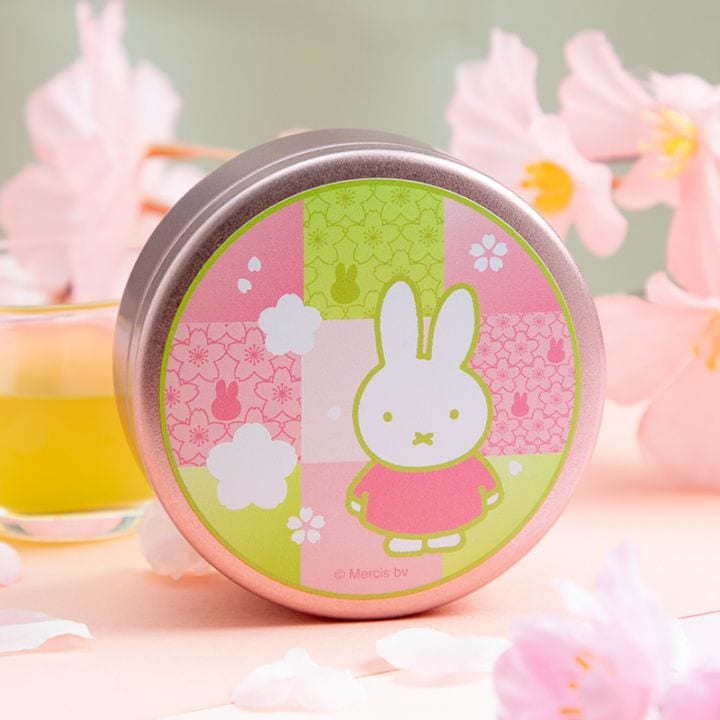 Flower Miffy お茶缶緑茶 さくら アートフラワーセット[軽]