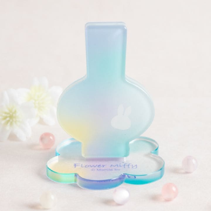 Flower Miffy アクリルベース 花びん ブルー