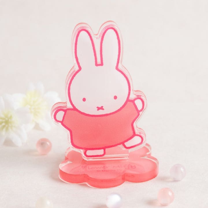 Flower Miffy アクリルベース ミッフィー ピンク