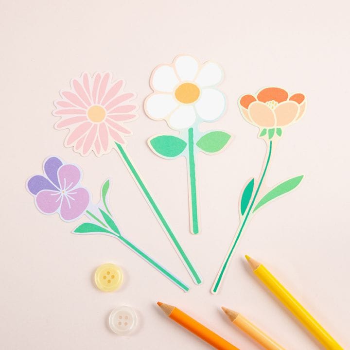 Flower Miffy  ブルーナフラワーメッセージカード 4種セット B