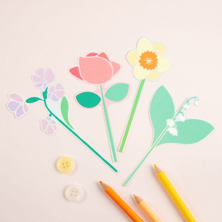 Flower Miffy  ブルーナフラワーメッセージカード 4種セット C