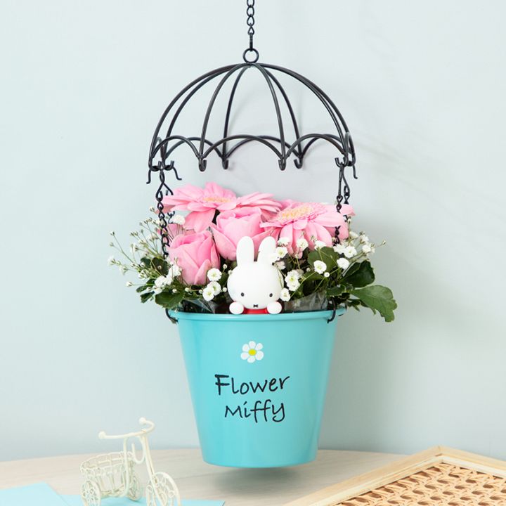 【直送商品B】気球プランターアレンジ ピンク