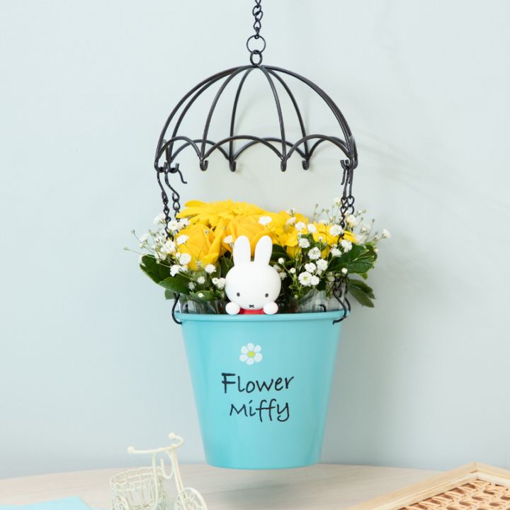 【直送商品B】気球プランターアレンジ イエロー