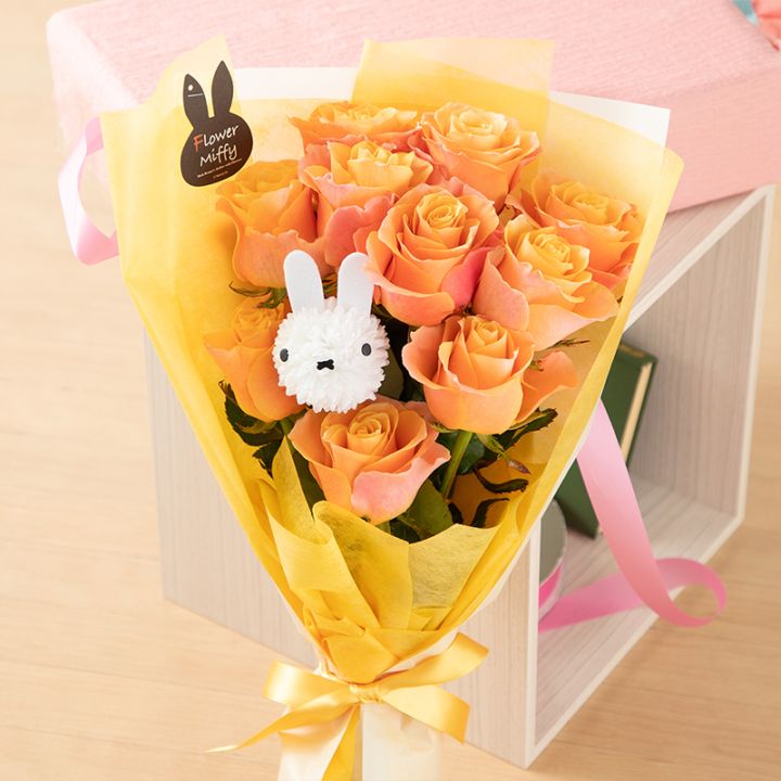 mia 8400円ReFaコスメブーケ 【選べるお花カラー】 直送商品B】ミッフィーマム ローズブーケ オレンジ | すべての商品